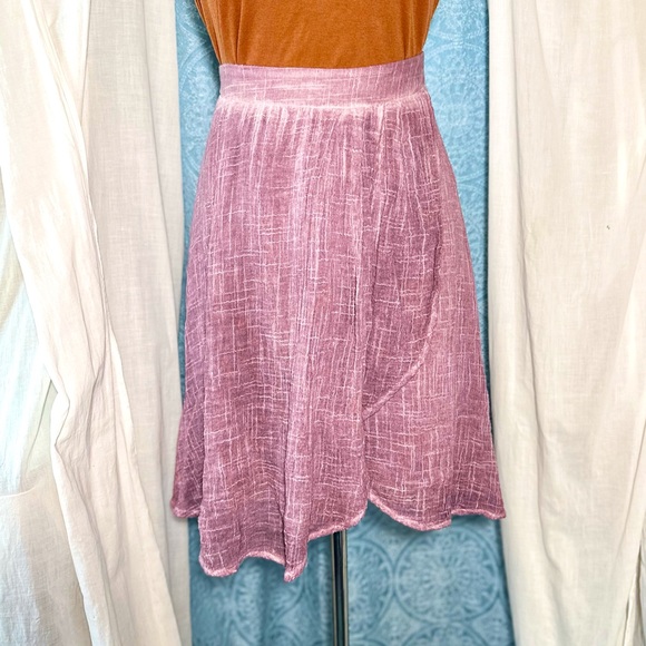 Tina Jo Anthropologie Full Faux Wrap Skirt in Size L - Picture 5 of 5